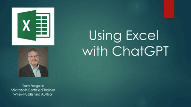 Using Excel with ChatGPT
